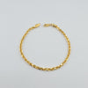 18k Rope 4mm Bracelet 3.5g