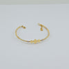 18k Diamond Shape 2mm Bangle 5.5g