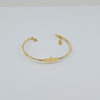 18k Diamond Shape 2mm Bangle 5.5g
