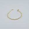18k Beaded Wave Bangle 5.8g