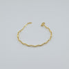 18k Beaded Wave Bangle 5.8g