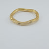 18k Wave 7mm Bangle 35.3g