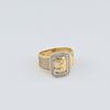 18k Belt S7.75 Ring 5.2g