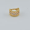 18k 2Toned Chain S8.25 Ring 7.4g