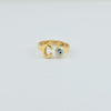 18k C Evil Eye S6.25 Ring 1.9g