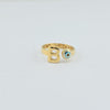 18k B Evil Eye S6.5 Ring 2g