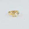 18k K Evil Eye S7.25 Ring 2g