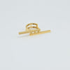 18k Double Bar S6.75 Ring  4g