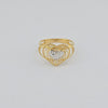 18k Heart S7.25 Ring 1.7g