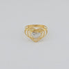 18k Heart S7.25 Ring 1.7g