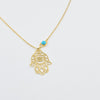 18k Hand Necklace 3.4g