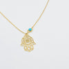 18k Hand Necklace 3.4g