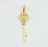 18k Key Pendant 2.1g