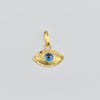 18k Diamond Cut Evil Eye Pendant 0.80g