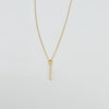 18k Bar Necklace 2.1g
