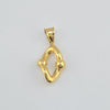 18k Diamond Cut Pendant 1.1g