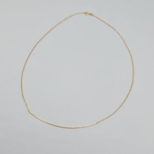 18k Mini Cable 16in Chain 0.90g