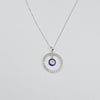 18k Evil Eye Necklace 3.1g