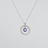 18k Evil Eye Necklace 3.1g