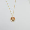 18k Button Necklace 9.5g