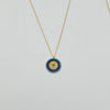 18k Evil Eye Necklace 3.4g
