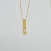 18k Bar Necklace 8.2g