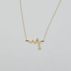 18k Pulse Necklace 2.5g