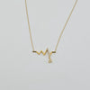 18k Pulse Necklace 2.5g