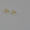 18k Anchor Stud Earrings 0.90g