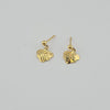 18k Diamond Cut Butterfly Earrings 1.7g