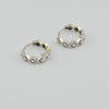 18k Diamond Cut Huggie Earrings 3.6g