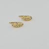 18k Oval Earrings 2.1g