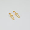 18k Paperclip Earrings 3.2g