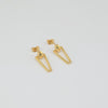 18k Paperclip Earrings 3.2g