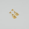 18k Lock Earrings 2.8g