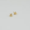 18k Leaf Earrings 0.90g