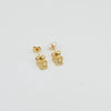 18k Butterfly Earrings 1.7g
