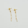 18k Paperclip Earrings 0.90g