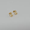 18k Anchor Stud Earrings 1.3g