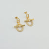 18k Knot Earrings 5.7g
