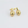 18k Snake Head Earrings 5g