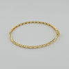18k Diamond Cut 3mm Bangle 6.2g