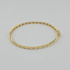 18k Diamond Cut 3mm Bangle 6.2g