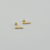 18k Diamond Cut Earrings 0.90g
