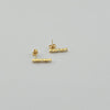 18k Diamond Cut Earrings 0.90g