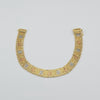 18k 3Toned Lace 10mm Bracelet 12.5g