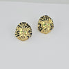 18k Tiger Earrings 4.8g