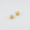 18k Half Ball Stud Earrings 3.2g