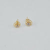 18k Circle Earrings 0.90g