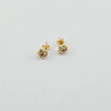18k 3Toned Love Knot Earrings 2.2g